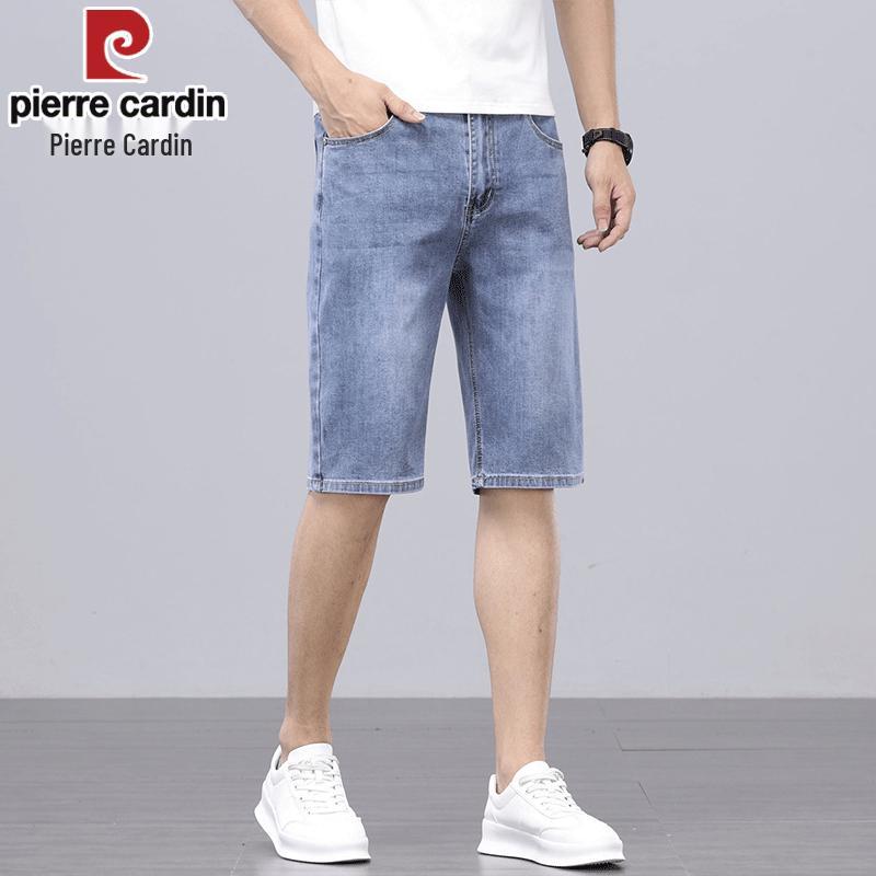 Pierre Cardin Men's Straight-Fit Denim Shorts