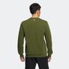 Adidas Neo Classic Three-Stripe Logo Patch Pocket Long-Sleeve Sports Sweatshirt Men Tops Olive-Green HM2018