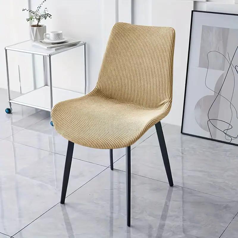 1Pc Polar Fleece Armless Chair Cover Solid Color Dust-Proof Seat Slipcover Elastic Curved Washable Chair Covers Living Room Home