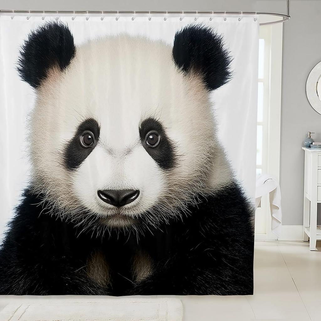 GAEDog Print Shower Curtain for Boys Girls Kids Cute Dog Print Bath Curtain, Kawaii Golden Retriever Decor Bathroom Decor, Lov