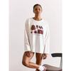 New Fashion T-shirt European and American New Fashion Casual Loose round Neck Print Long sleeve Cotton T-shirt Top