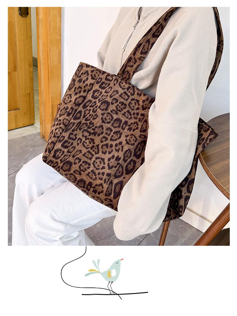 Damen 2025 Tragetasche mit Leopardenmuster: Großes Fassungsvermögen, stilvolle Pendler-Unterarmtasche