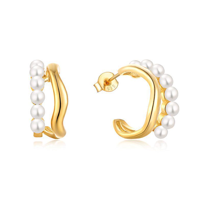 Versatile French Retro Pearl Stud Earrings for Women - Elegant Australian Design