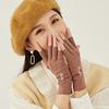 Warm gloves women winter winter outdoor sports cycling thickened touch screen windproof and cold proof
