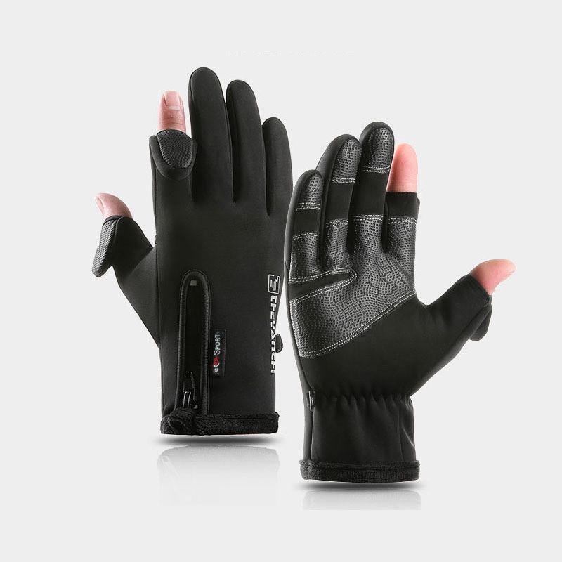 Sport Outdoor Mens Waterproof Touchscreen Cycling Gloves For Winter Cold Weather