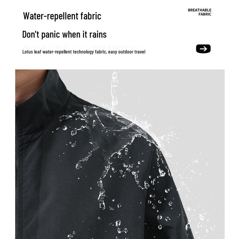 EASTERN CAMEL Men's Stand Collar Workwear Jacket