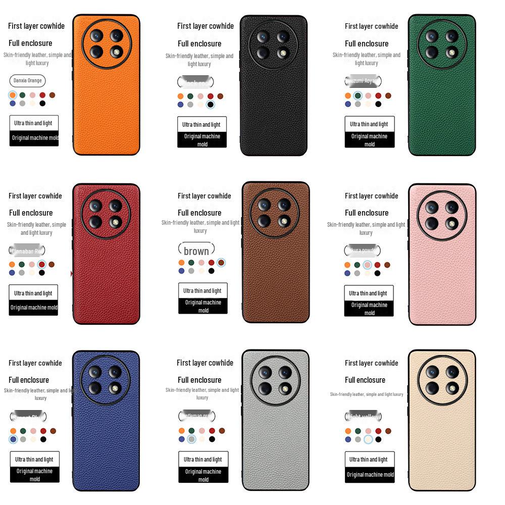 

Защитный кожаный чехол для Huawei Enjoy 60 Series - чехол из коровьей кожи с узором личи для Enjoy 60, 60Pro, 60X Huawei Enjoy 60X