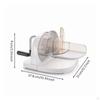 Bread Slicer with Hand Crank Stainless Steel Manual Countertop Loaf Cutter for Home
