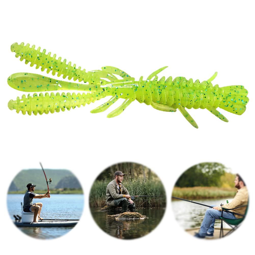 10pcs 70mm Floating Fishing Soft Lure Soft Fishing Lure Fishing Bait for Bass Trout Walleye Crappie