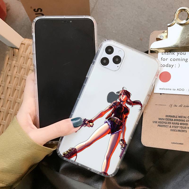 Black Lagoon Phone Case for iPhone 11 12 13 mini pro XS MAX 8 7 6 6S Plus X 5S SE 2020 XR clear case