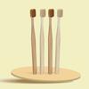 Rucipello Coral Leaf Double-Sided Microfiber Toothbrush 4-Pack (+Free Sticker)