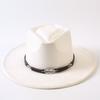 Popular European and American Style Suede Big-brimmed Top Hat, Men's and Women's Classic Fashion Western Cowboy Hat