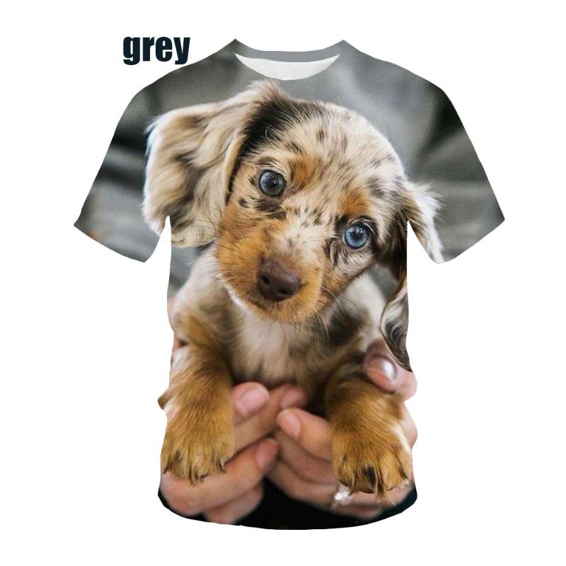 Summer New Fashion Men and Women Tshirt 3d Print Dachshund Dog Print Tshirt Tops Casual Tshirt