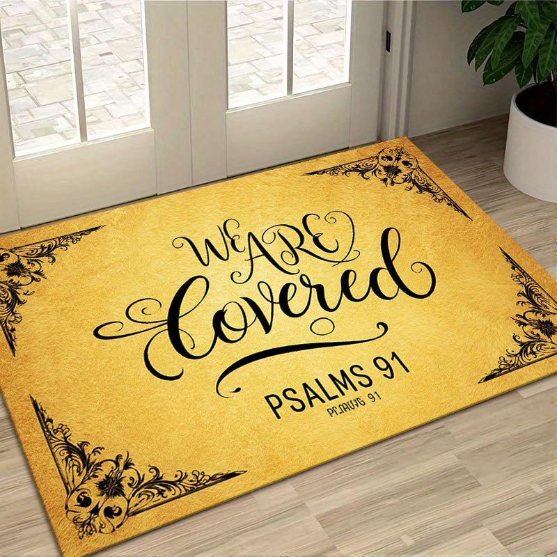 

JESUS Doormat Christian Faith Quote The Way The Truth The Life for Front Door Entryway Non Slip Durable Floor Mat Perfect Gift 40x60cm