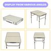 ABMH-Lightweight Folding Camping Table Portable-Aluminum Foldable Picnic Table,Collapsible Dining Table For Indoor Outdoor