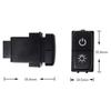 1pc Dual Key Switch Dual Switch Fog Light Daytime Running Light  Switch Button for Mitsubishi