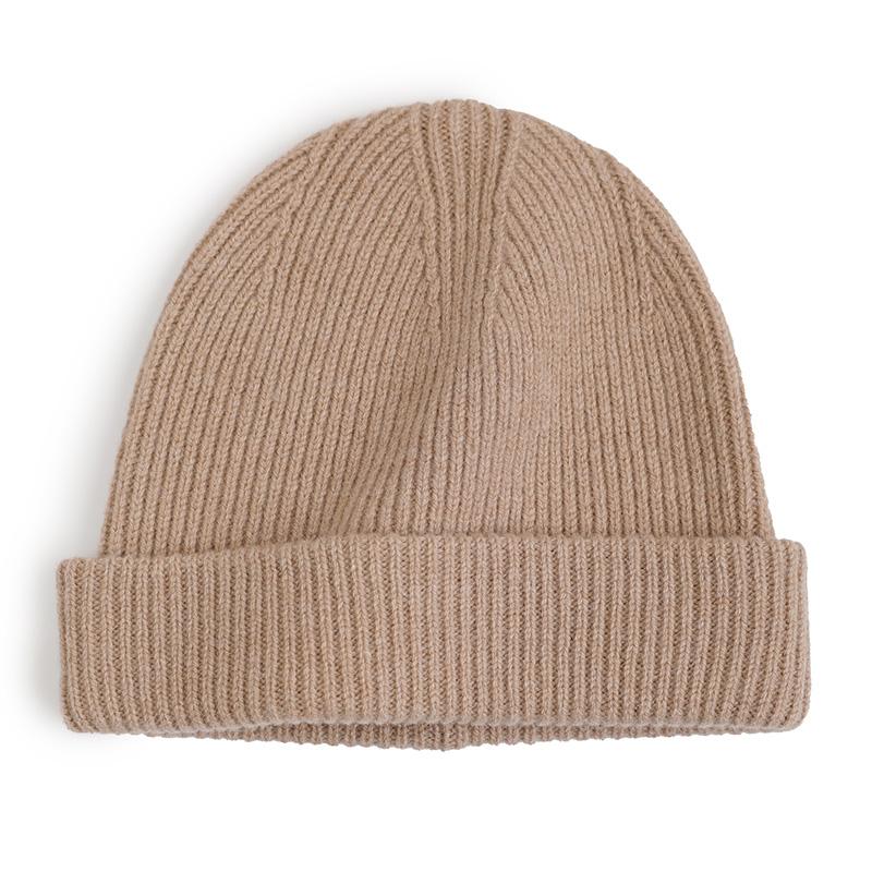 Custom Cute Luxury Warm 100% Lambs Wool Knitted Unisex Beanie Hats for Business & Travel with Hand Drawn Logo