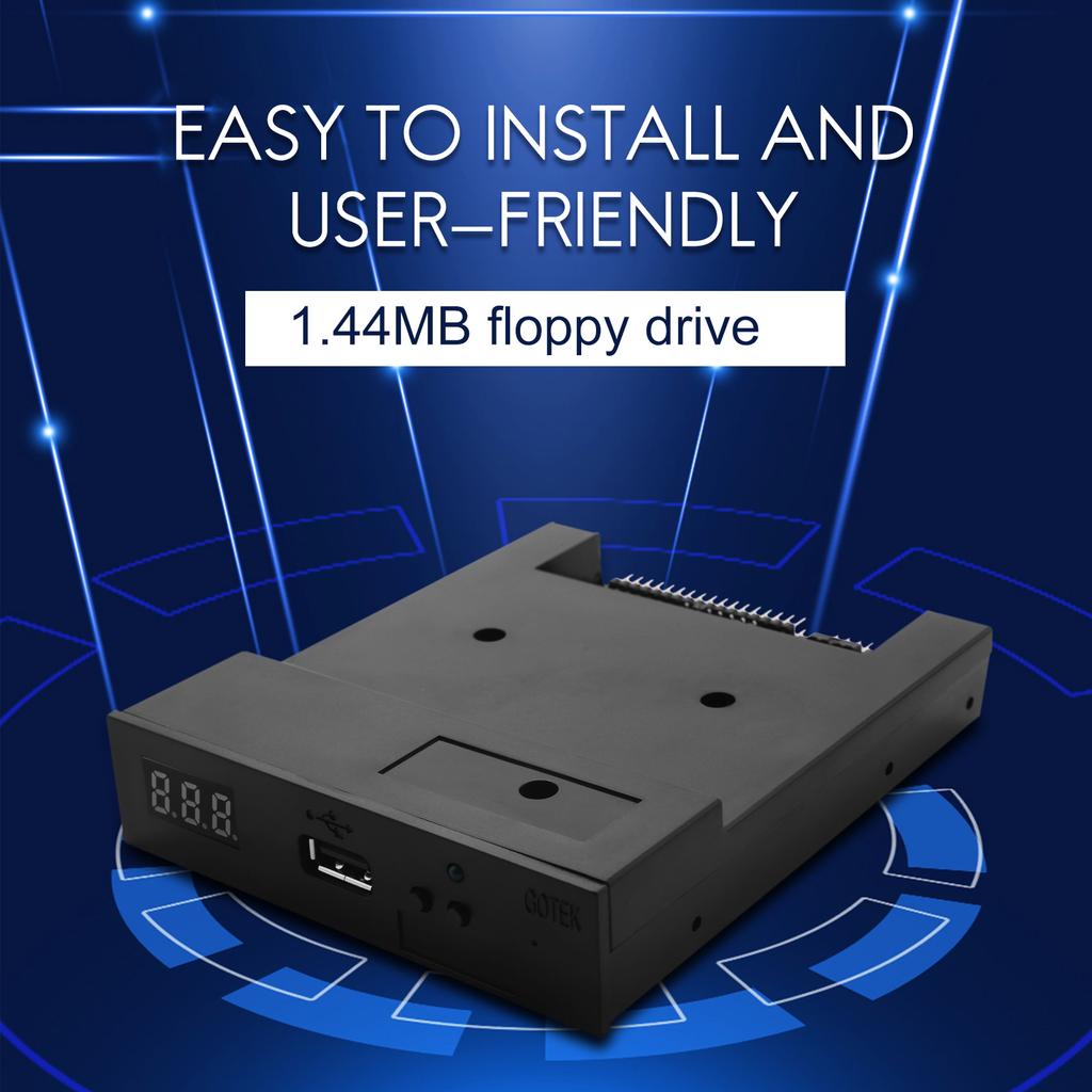 SFR1M44-U100K Black 3.5 inch 1.44MB USB SSD FLOPPY DRIVE EMULATOR for KORG Electronic Keyboard GOTEK