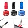Bicycle Valve Nut and Presta Valve Cap Cover Bike Inner Vacuum Tire Nozzle Locking Screw with Sealing Ring Dust Cap Protector