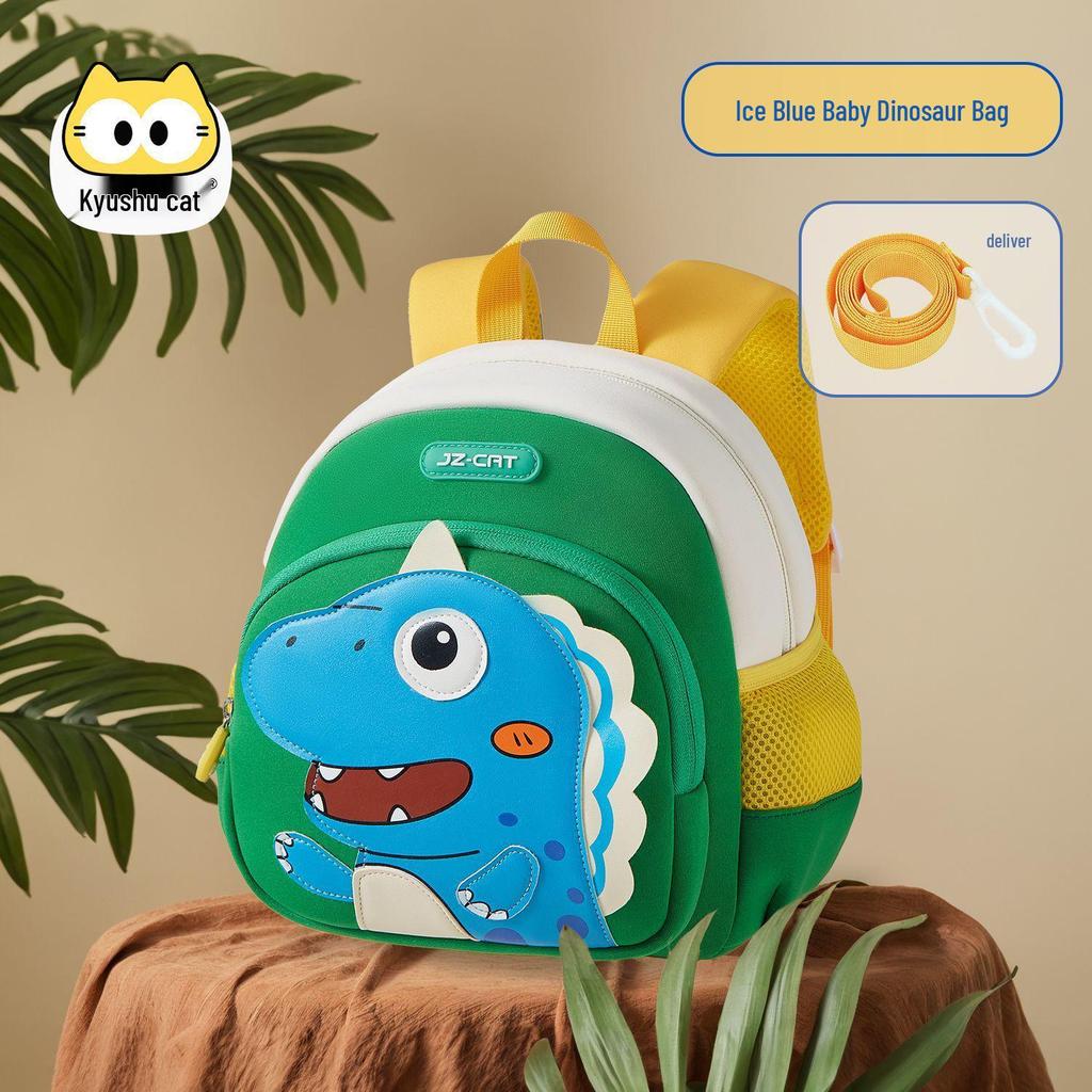 Lightweight Dinosaur Preschool Backpack for Kids - Cute Anti-Lost Design for Boys & Girls