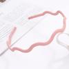 Matte Morandi Wave Hairband for Women: Versatile Sawtooth Clip for Makeup, Face Washing, Secure Hold for Fine Hair.