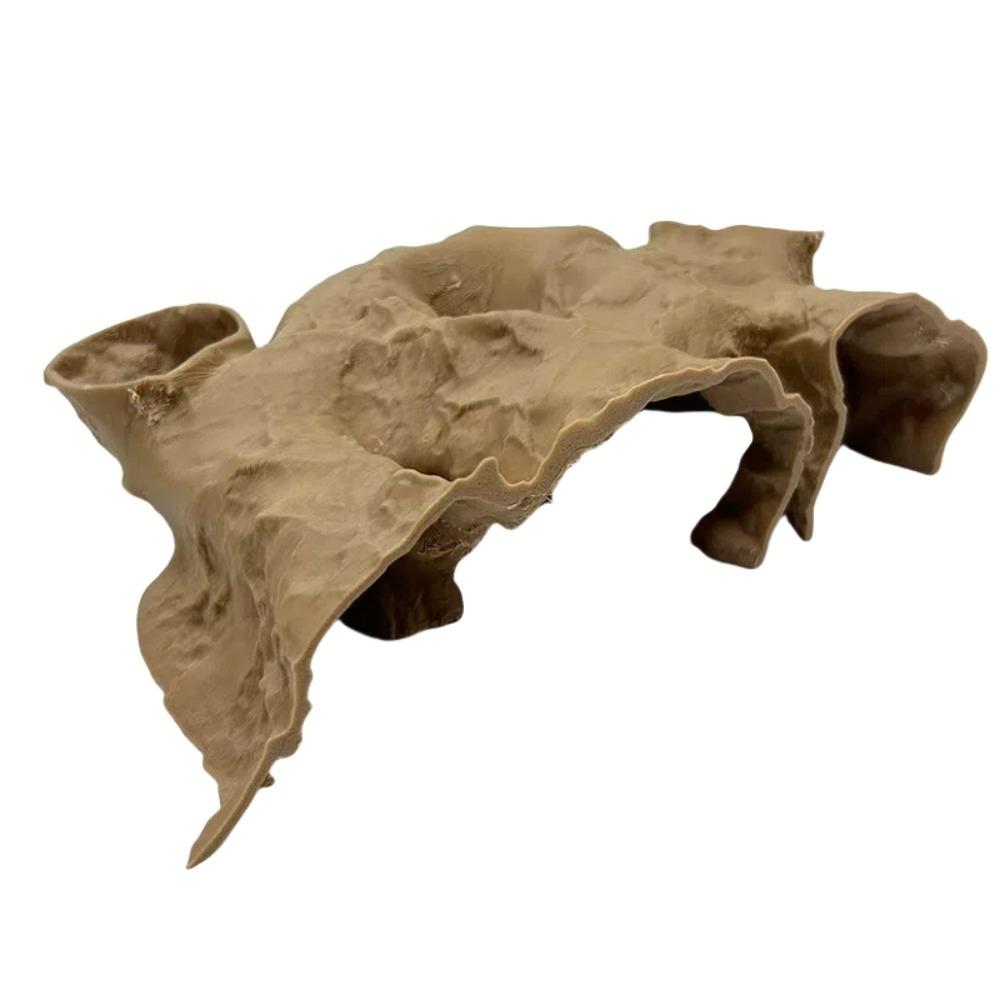 Durable 3D Printing Gravel Tunnel Cave Rest Safe Fish Tank Underground Cave Feeding Breeding House Fish Tank Ornament