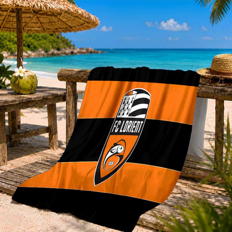 Lorient Crest Design Beach Towel Microfiber Beach Towel, Lightweight and Quick-Dry, for Summer Travel, Swimming Pool Fan Birthday Gift