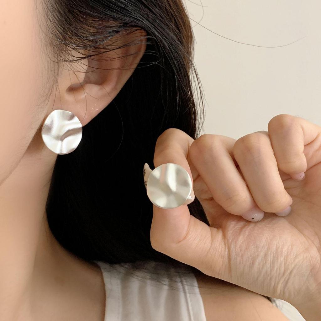 Geometrische Minimalistische Retro Damen Runde Kugel Ohrklemmen - Trendige Nischendesign Ohrringe