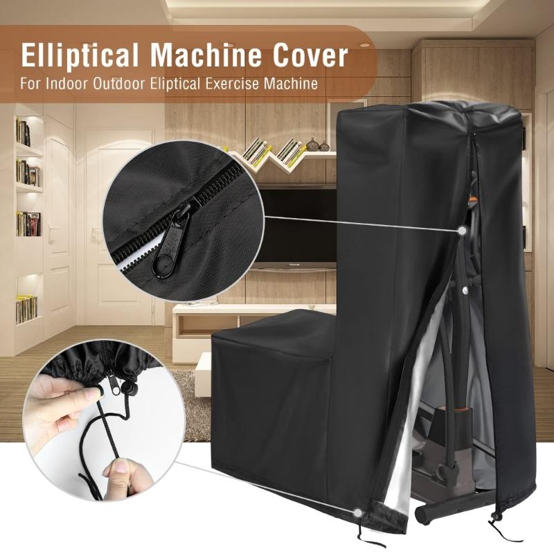 Universal Elliptically Machine Cover Waterproof Dustproof Oxford Cloth Protective Cover for Home Gym Equipment Easy Clean