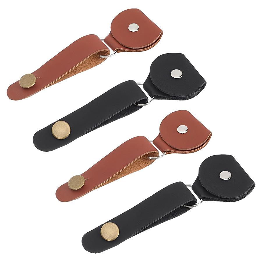 Guitar Accessories Set: 10Pcs 0.5mm Smooth Guitar Picks, 1Pc Portable PU Storage Bag & 1Pc Guitar Neck Strap for Guitar & Bass