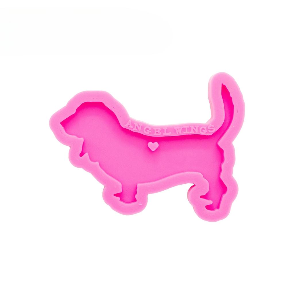Hunde Silikon Gießformen für Schlüsselanhänger - Epoxid DIY Schmuck Handwerkzeug - Harz Schmuckformen