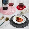 Silicone Placemat Nordic Vintage Lace Pattern Table Mats Heat Resistant Trivet for Hot Dishes Non-Slip Coaster for Kitchen Table