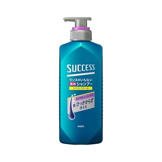 

Success Medicated shampoo that does not require rinsing, Extra Cool, 400ml [Quasi-drug] Oil wax odor, one-shot cleansing, hair-free shampoo with aqua