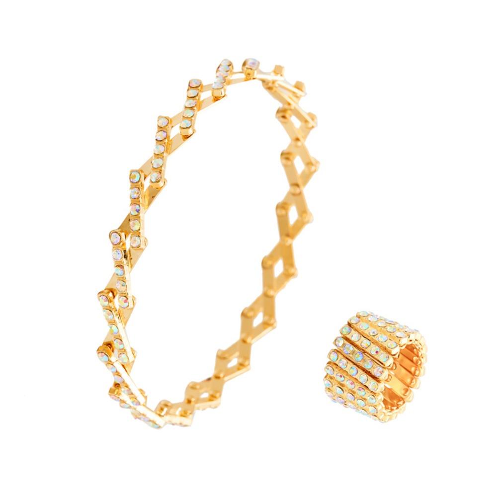 Stretchable Bangle Retractable Ring Bracelet Flexible Finger Buckle  Dual Purpose Jewelry