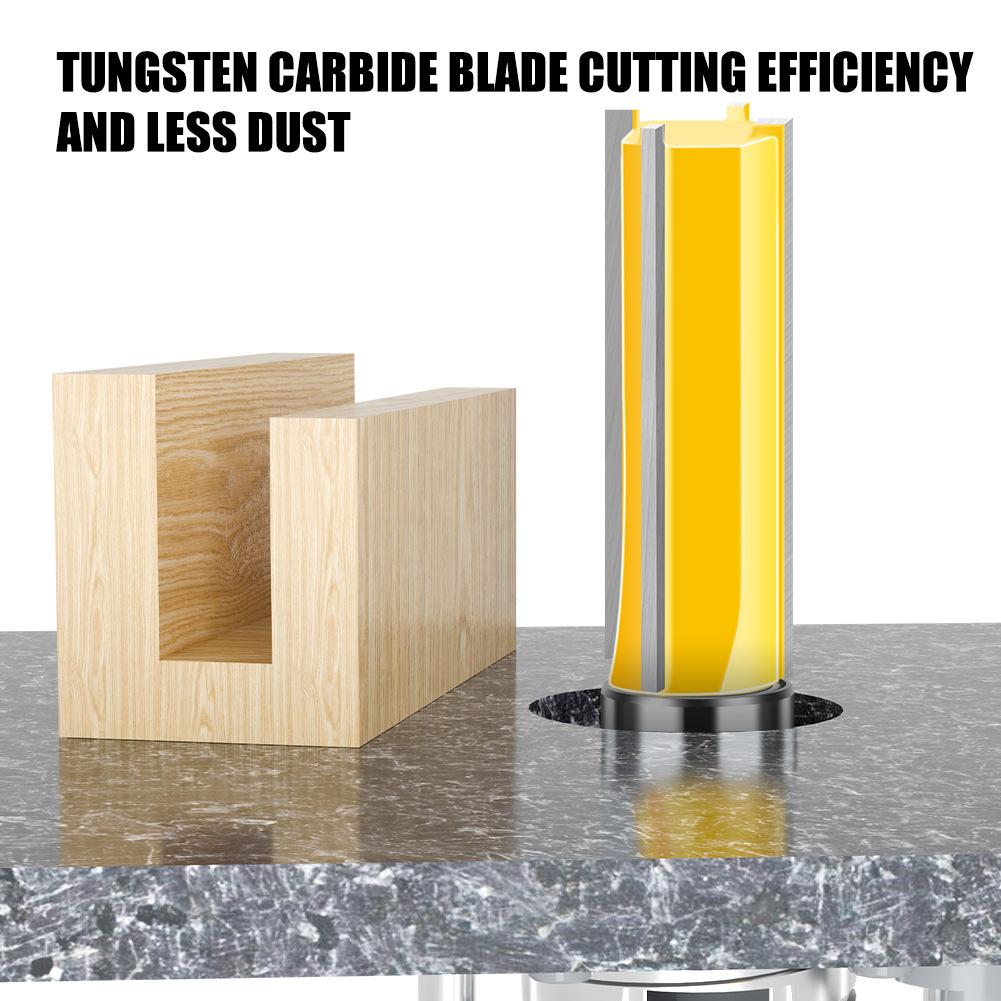 12 Handle Bearing Straight Knife Imitation Trimming Knife Straight Edge Woodworking Milling Cutter Head Engraving Machine Milling Cutter Double Edge