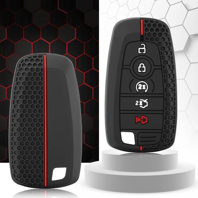 Silicone Car Key FOB Remote Case Pouch Holder For Ford Raptor 2018 Ecosport Ranger Raptor 2 Button Smart Keyless Accessories