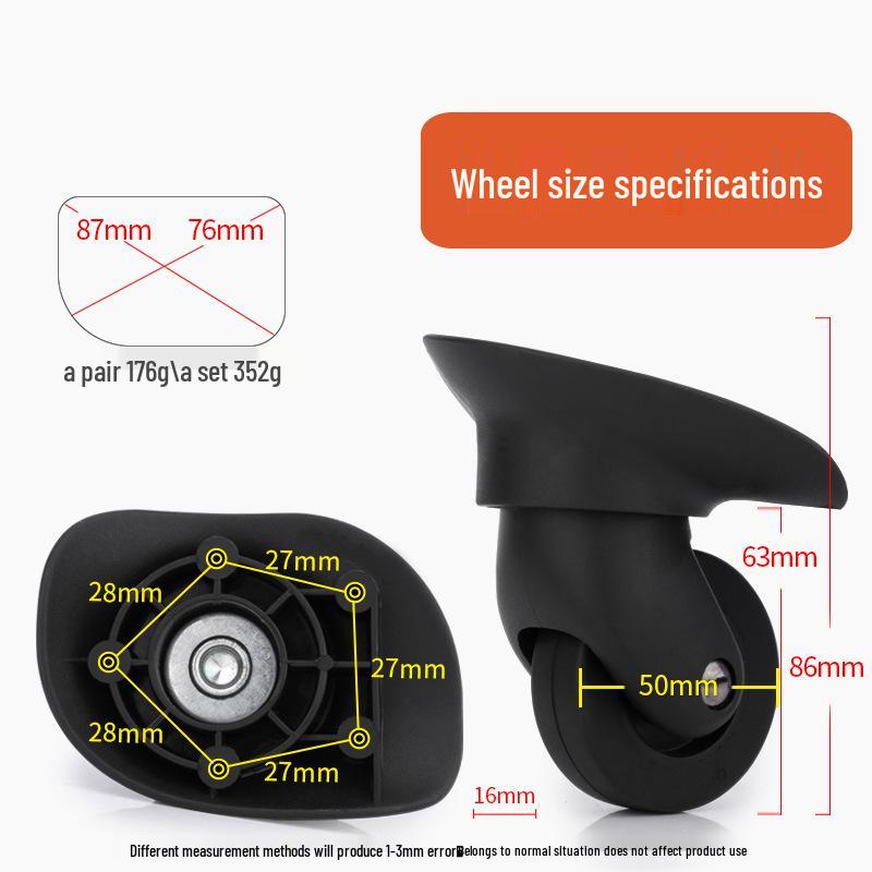 Universal Trolley Suitcase Replacement Wheels - Luggage Repair Accessories