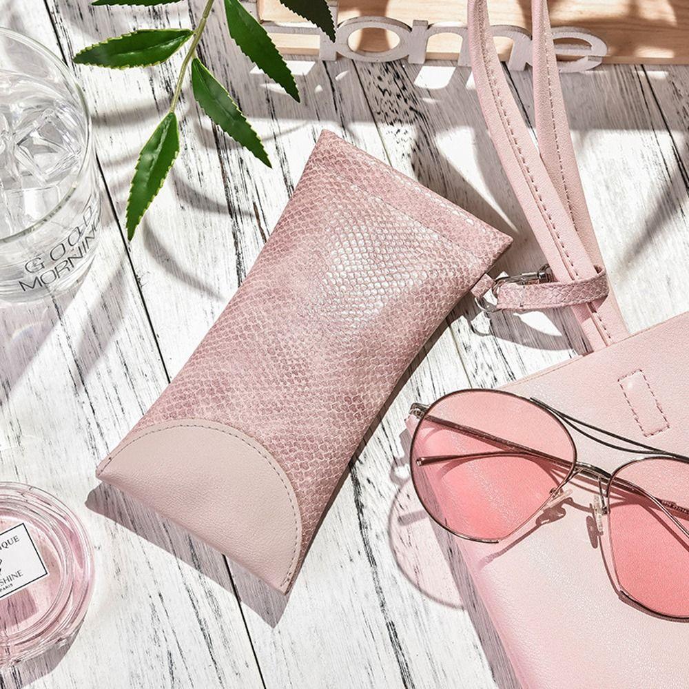 

С ремешком для очков из искусственной кожи, сумка для очков, бархатная подкладка, держатель для очков, упаковка для ювелирных изделий