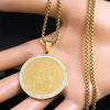 Cool Seven Angels Magic Cube Circular Plate Men's Stainless Steel Pendant Necklace