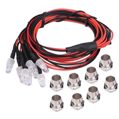 8PCS 5mm Headlights RC Accessory LED Lights for Model Drift Car 7#