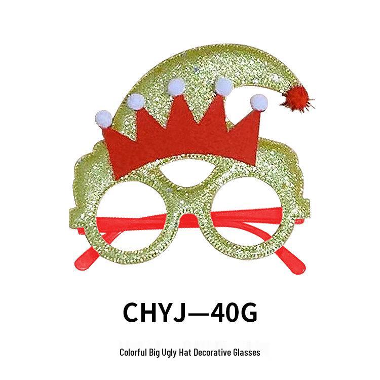 Kreative Weihnachtsbrillen - Weihnachtsmann, Schneemann, Geweih für Erwachsene & Kinder