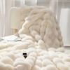 70x100cm Imitation Rabbit Plush Blanket Winter Warm Soft Throw Fur Blankets Comfortable Bed Sheet Sofa Nap Blanket High Quality