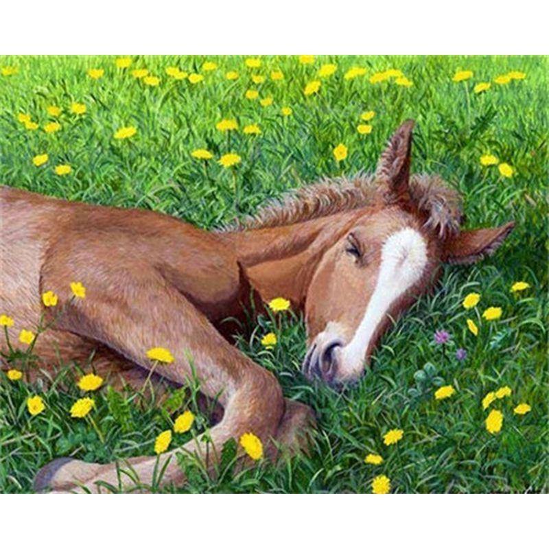 5D Diamond Painting Animals Cross Stitch Full Round Drill Painting Embroidery Craft Home Decor