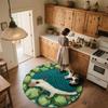 Hedgehog Pattern Round rug,Carpet Rug for Living Room Bedroom Playroom ,Non-slip Floor Mat,Holiday Gifts and Birthday Gifts.