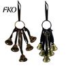 Lightweight Door Handle Chime Witch Bells for Knob Protection, Handmade Hanging Protective Home Blessing Gift Hanger, Vintage Decorative Bell