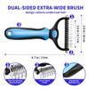Stainless Pet Deshedding Brush Dog Hair Remover A Pet Double-sided Knot  Comb Dog Comb Cat Grooming Shedding Supplies Tools