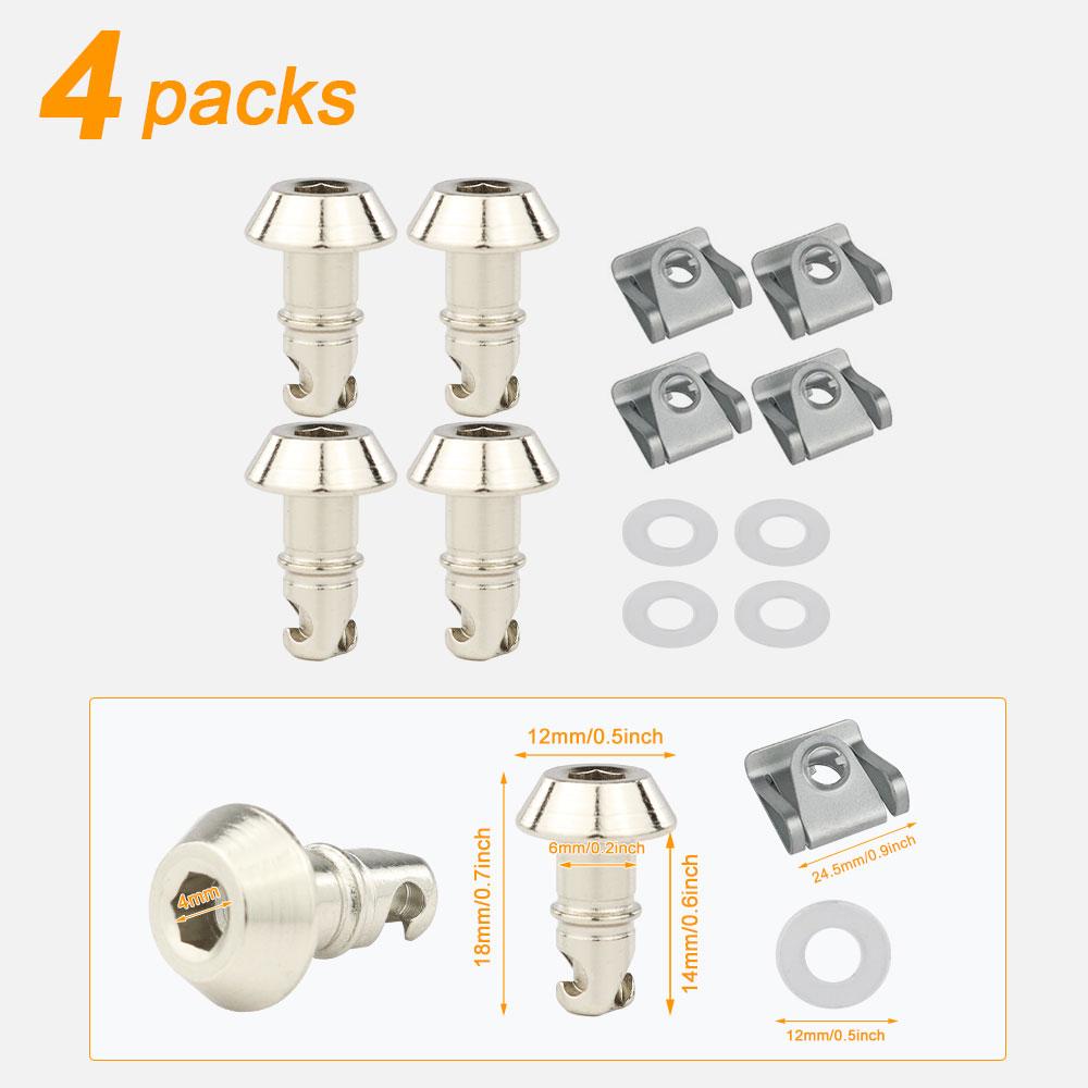 14MM 1/4 Quick Release Turn Race Fairing Fastener Universal Fit for Honda Yamaha Suzuki Kawasaki Ducati Aprilia Race Fairings