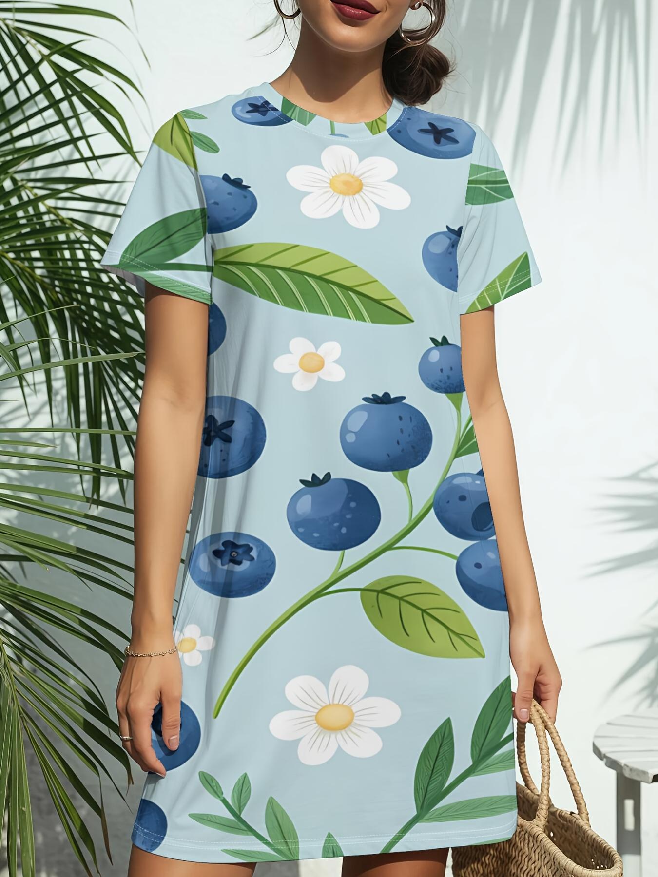 

Women S New Crew Neck Short Sleeve T-Shirt Dress. American Trend Digital Print. Casual ; Versatile for Spring And Summer. Elegant And Chic Women S Dre 4XL дубильна кора