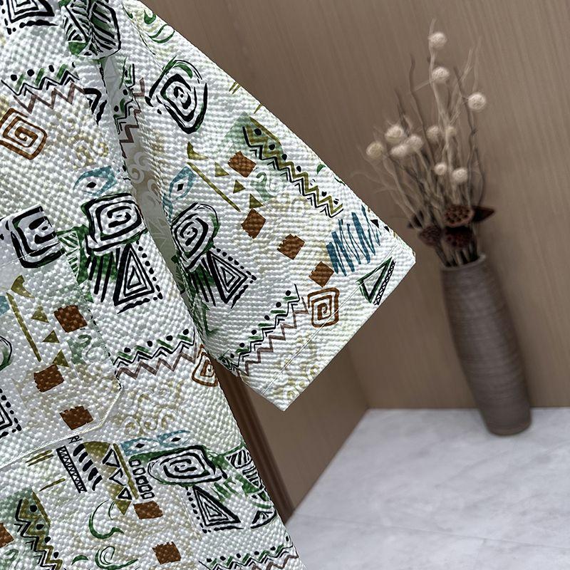 Young Men's Handsome Little Fresh Floral Loose Short-sleeved Shirt Men's Summer Fashion Versatile Casual Trendy Brand Shirt