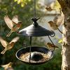 Rainproof Hanging Bird Feeder Large Capacity Bird Water Bowl Bird Food Dispenser  Courtyard